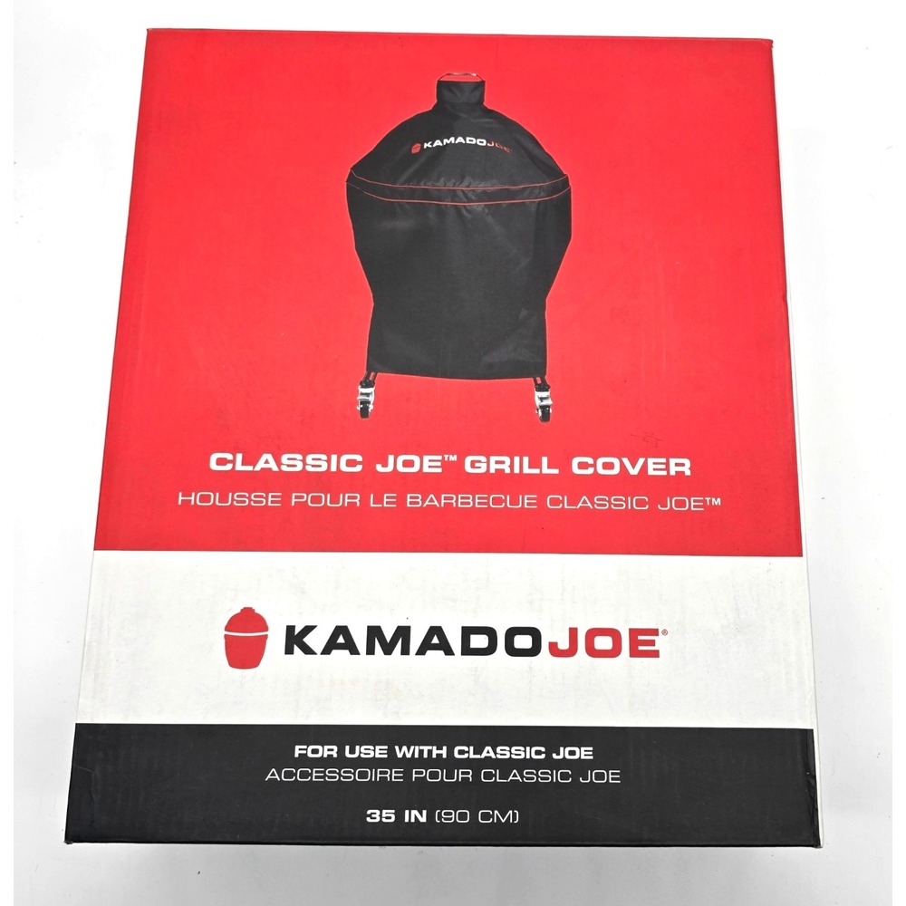 Kamado‎ Joe KJ-GC23BWFS Classic Joe and Pellet Joe 18-inch Grill Cover, Black